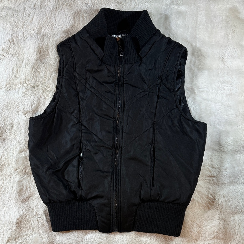 Dollhouse Black Quilted Vest